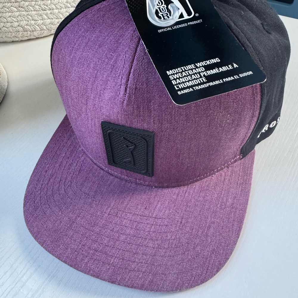 PGA Tour Purple and Black Cap NWT